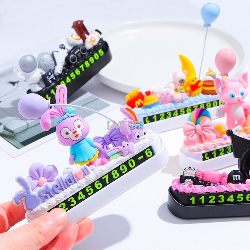 [Met] 1 Gói Phụ Kiện Búp Bê Hoạt Hình DIY Thủ Công Trang Trí Biển Số Đậu Xe Trang Trí Nội Thất Xe Hơi Bằng Resin Làm Đồ Trang Sức Thủ Công