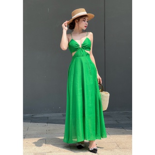 Đầm mini dây khoen cut eo Joven
