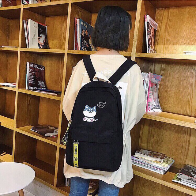 Balo Thời Trang Hàn Quốc - Chú Chó Cute