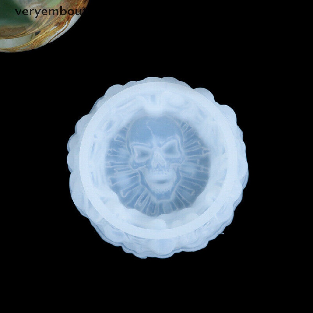 in Skull Silicone Ashtray Mold Resin Making Candle Holder Mould Casting Epoxy Craft n