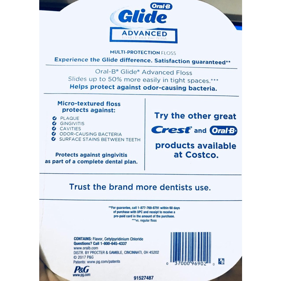 Chỉ nha khoa OralB MINT Glide Multi protection  vỉ 6 hộp (Made in USA)
