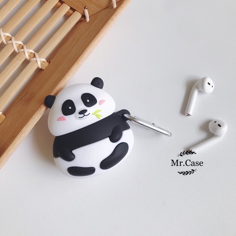 Case Airpods 1/2 Vỏ Ốp Đựng Tai Nghe Heo Vương Miệng/Gấu Panda