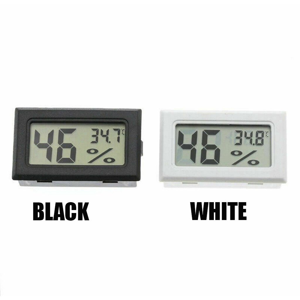 Nhiệt Kế Cảm Biến Có Màn Hình LCD Kỹ Thuật Số Mini Tiện Dụng Màu Trắng/ Đen/ Đen