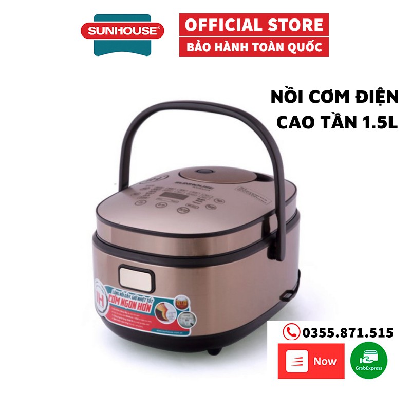 Nồi cơm điện cao tần 1.5L SUNHOUSE MAMA SHD8955 [ Hàng Sunhouse chính hãng 100%]