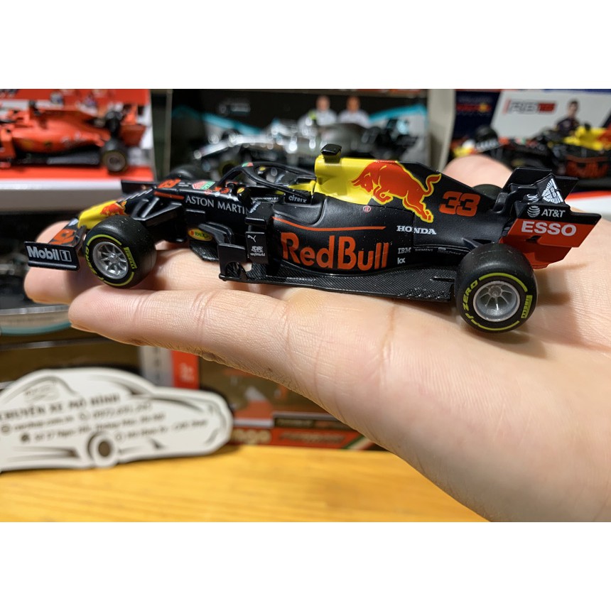 Mô hình xe đua F1 Aston Martin Red Bull Racing TAG 2019 tỉ lệ 1:43 Bburago