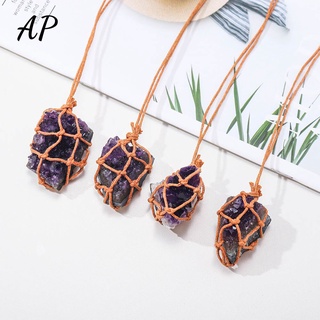 1 vòng cổ đá thạch anh tím tự nhiên