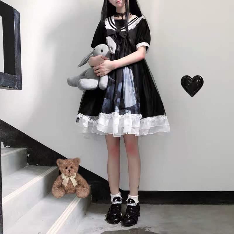 Váy/Đầm Lolita Học Viện Mặt Trăng - Kèm ảnh thật, váy đầm công chúa,dự tiệc, tiểu thư, nàng thơ, sang chảnh