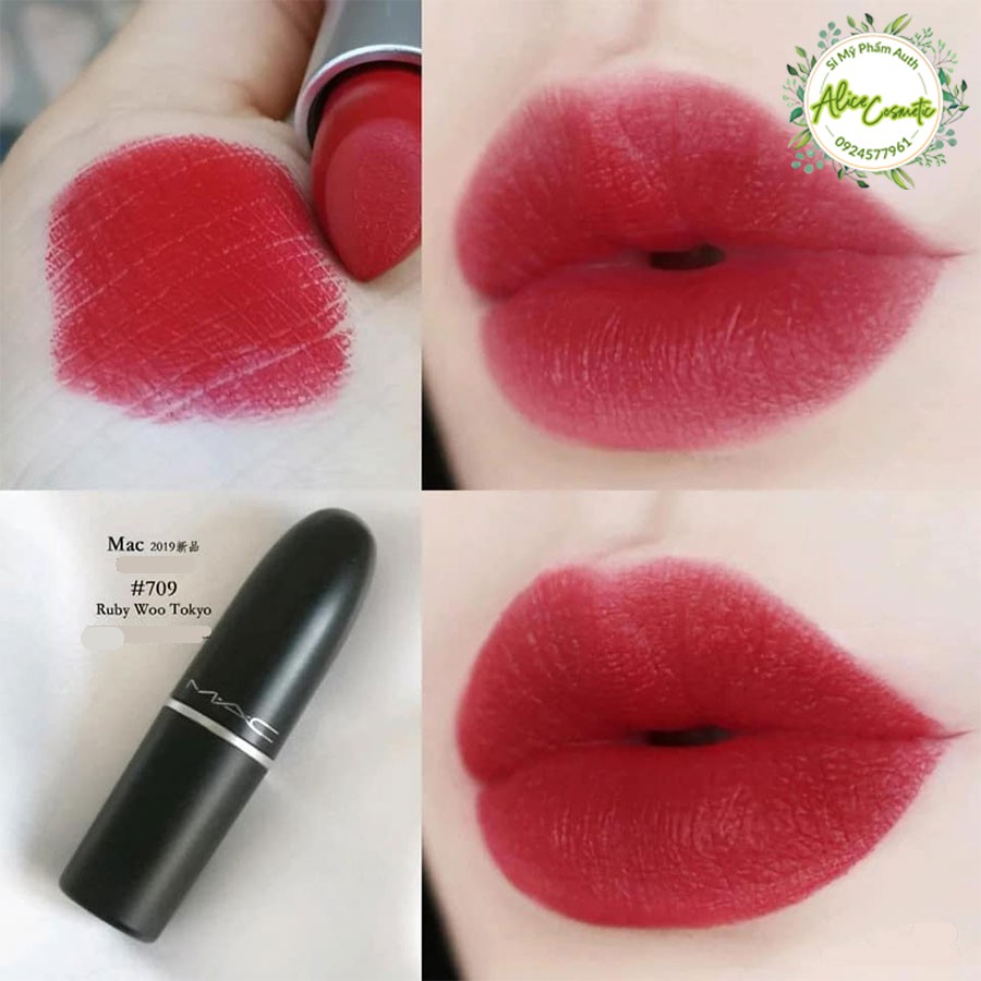 [HÀNG AUTH GIÁ SỈ] Son MAC Ruby Woo 707 Màu Đỏ Cổ Điển – Retro Matte giá rẻ