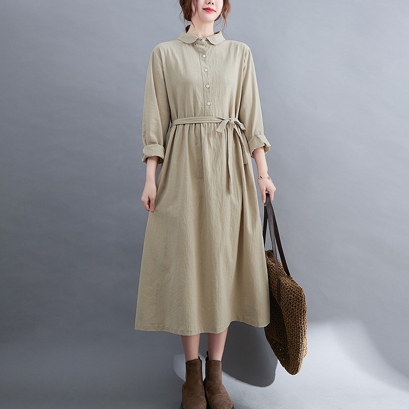 Váy sơ mi nữ thời trang thu đông sang trọng dành cho nữ Da185