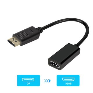 Bộ chuyển đổi cáp tương thích DP sang HDMI Nam sang Nữ cho máy tính xách tay HP / DELL Cổng hiển thị PC sang 1080P Bộ chuyển đổi cáp HDMI-com '