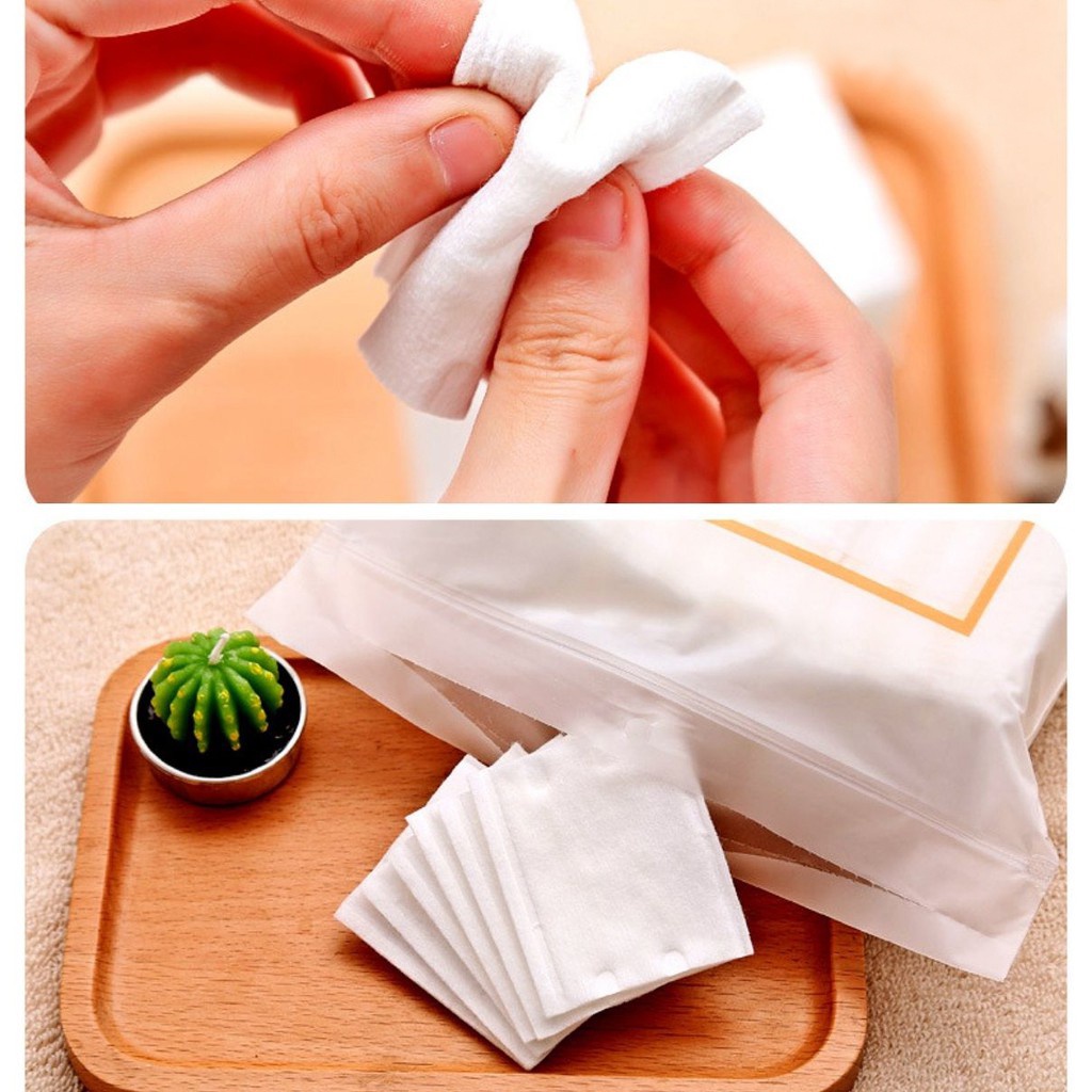 Bông tẩy trang COTTON PADS FM TÚI 222 miếng 3 lớp - Làm sạch lớp trang điểm makeup hiệu quả
