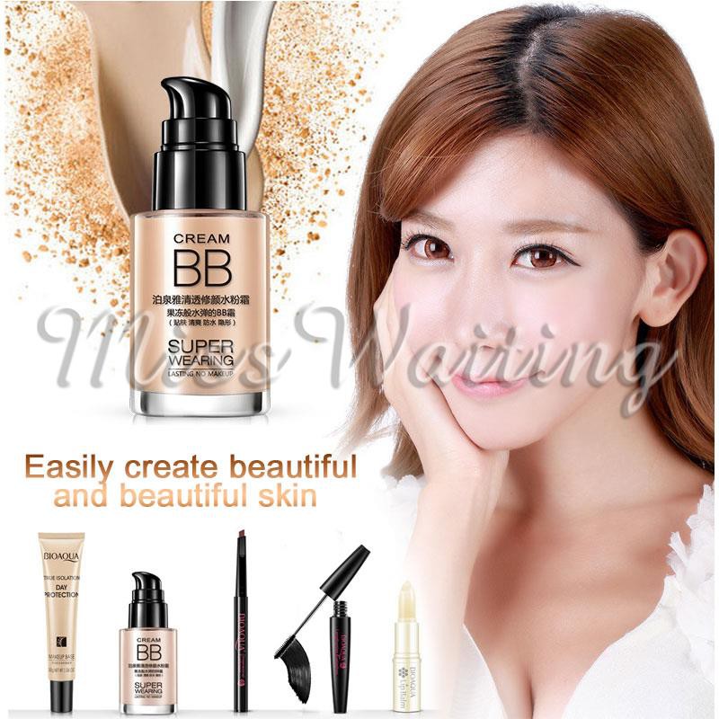 [Hàng mới về] Bộ Mỹ Phẩm 5 Món BIOAQUA Gồm Bút Chì Kẻ Lông Mày Làm Trắng Và Nối Dài Lông Mi Cho Người Mới Tập Trang Điểm | BigBuy360 - bigbuy360.vn