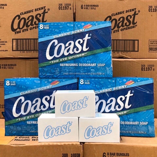 Combo 8 cục Xà phòng coast 113g