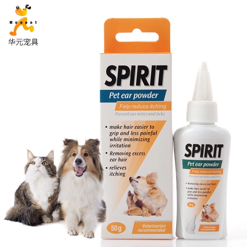 Spirit - Bột nhổ lông tai chó mèo, vệ sinh tai cho chó mèo - Kitty Pet Shop BMT