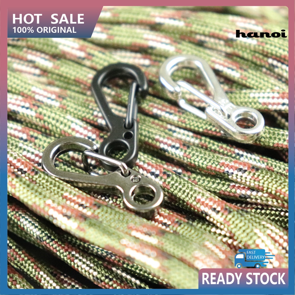 Set 10 móc khóa hợp kim nhôm đa năng mini tiện dụng