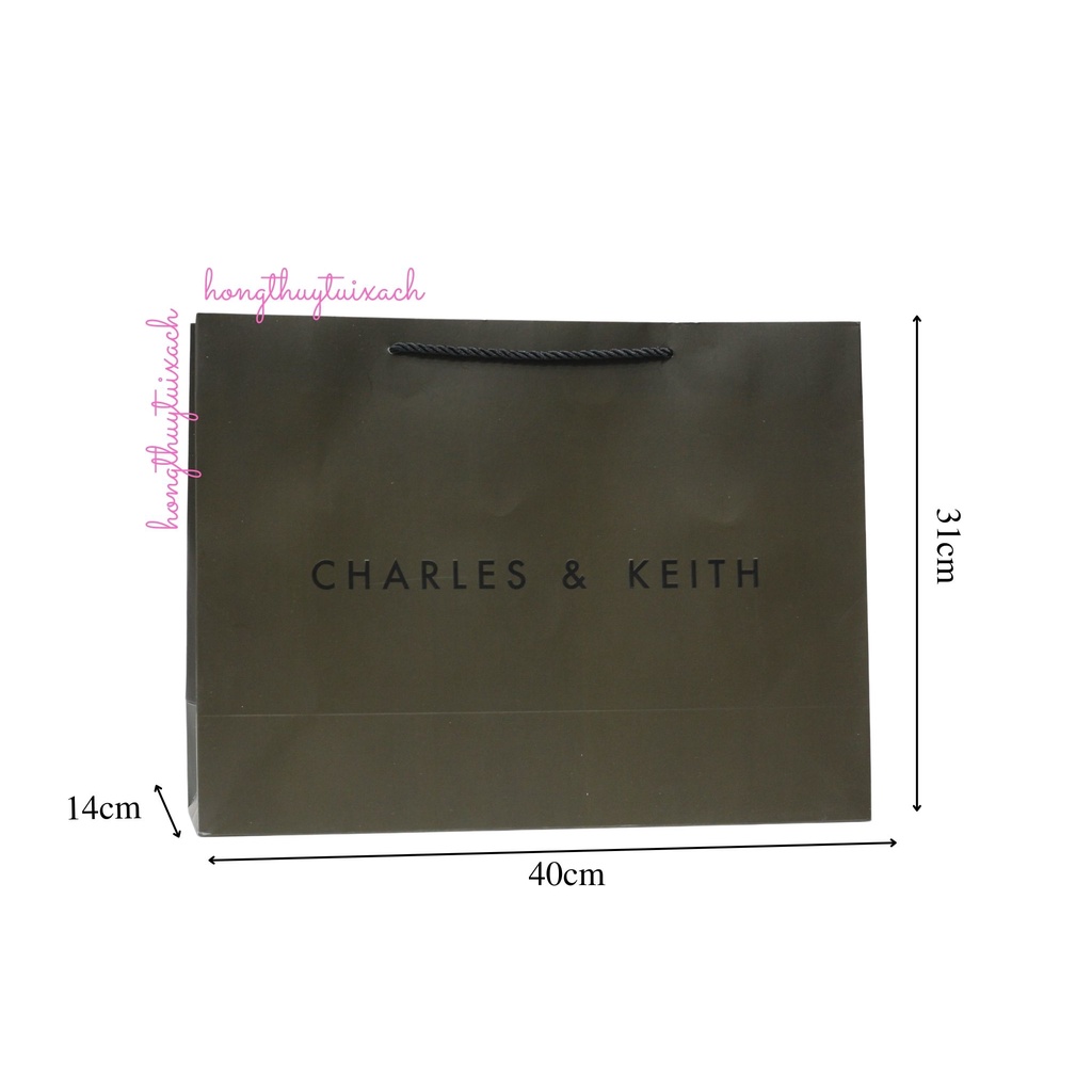 Túi Giấy Charles &amp; Keith, Túi Giấy C&amp;K, Túi Cnk hàng có sẵn.