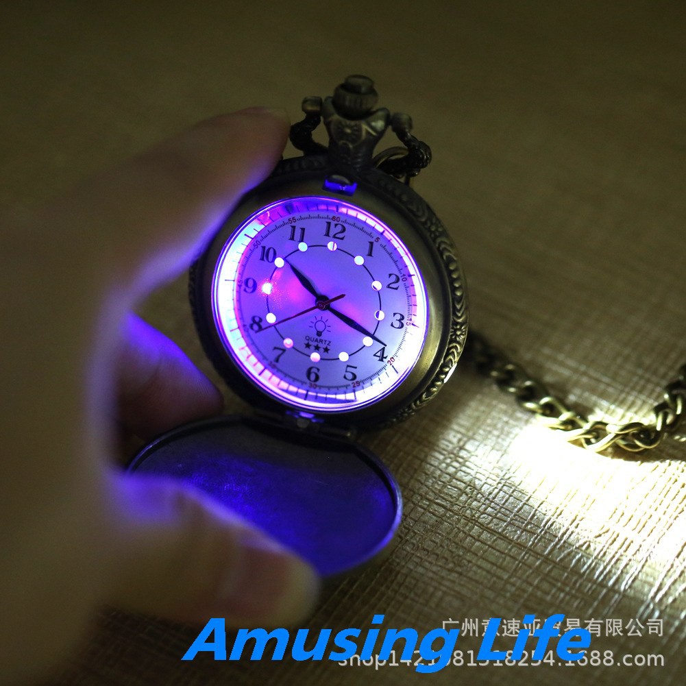 Quartz Pocket Watch Mới Nóng Đồng Hồ Bỏ Túi Vintage Đầu Máy Đèn Led Theo Nghĩa Đen Sáng Tạo Thạch Anh Túi Đồng Hồ Bỏ Túi | BigBuy360 - bigbuy360.vn