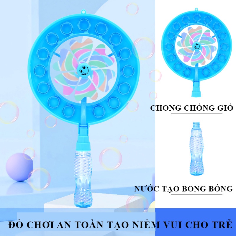 Sale Sốc Đồ Chơi Trẻ Em Chong Chóng Thổi Bong Bóng, Đồ Chơi Bong Bóng Cho Bé Gái, Bé Trai