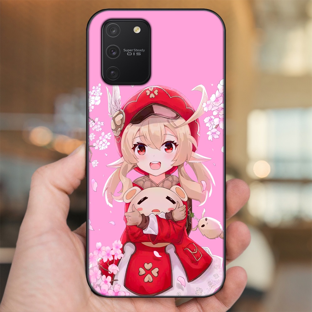Ốp lưng Samsung S10 Lite viền đen in hình Klee Genshin Impact