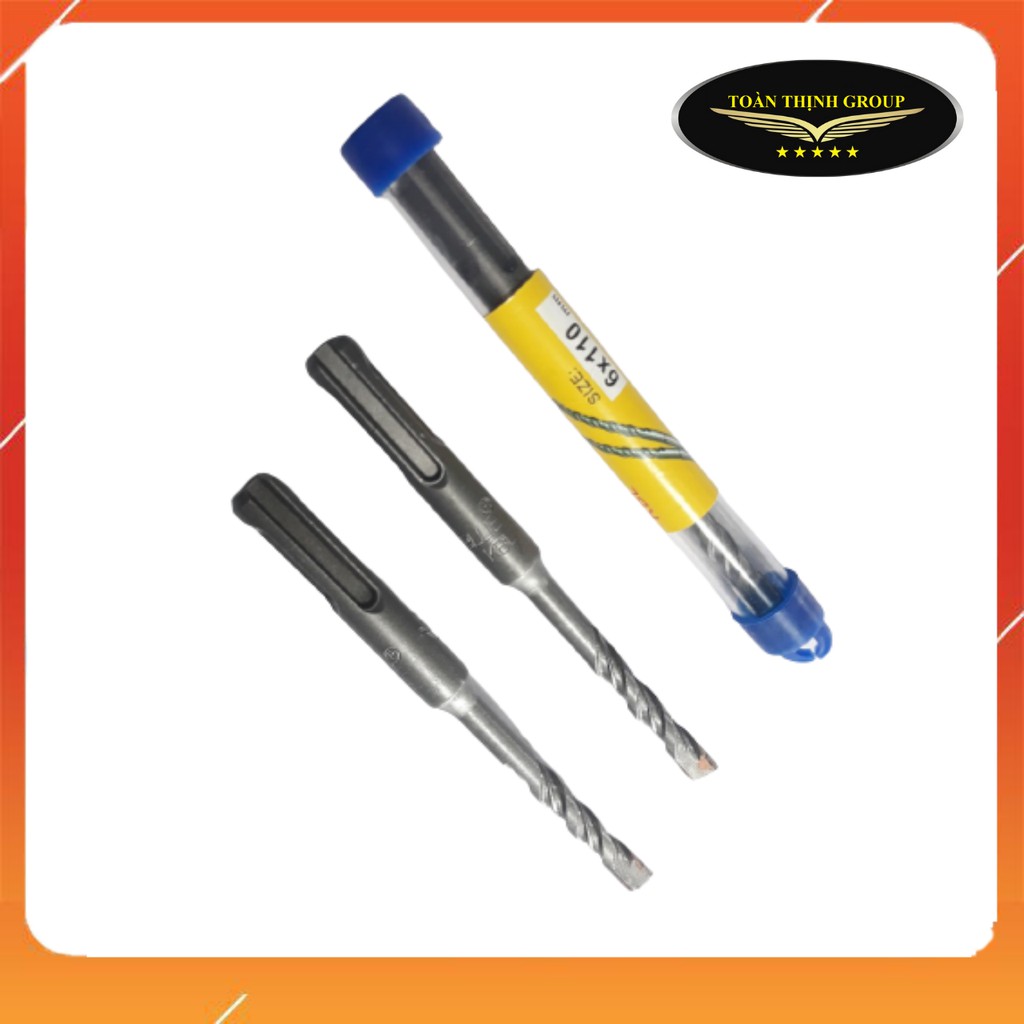 Mũi Khoan Bê Tông Gài 2 Cạnh Hiệu KINGBLUE Đủ Size,Đủ Kích Cỡ  Thép Hợp Kim Siêu Bền