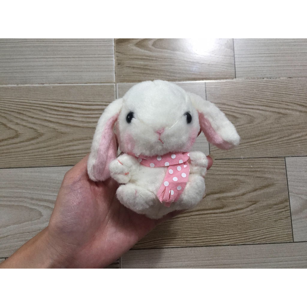 Gấu bông chó Shiba, thỏ Loppy, mèo, chuột hamster lông xù mịn mượt tem Amuse chính hãng