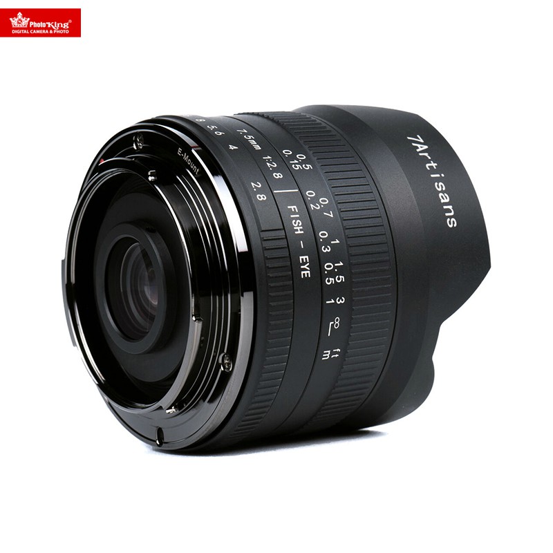 (Chính hãng) Ống kính 7Artisans 7.5mm f2.8 Fisheye Mark II for Fujifilm, Sony, Olympus, Canon M và Nikon Z