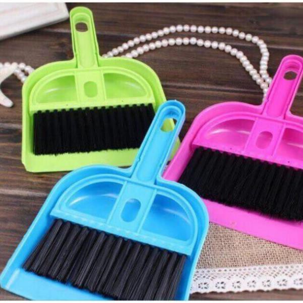 Bộ chổi quét bụi và xẻng hót mini tiện dùng vệ sinh bàn làm việc, bàn học, bàn thờ