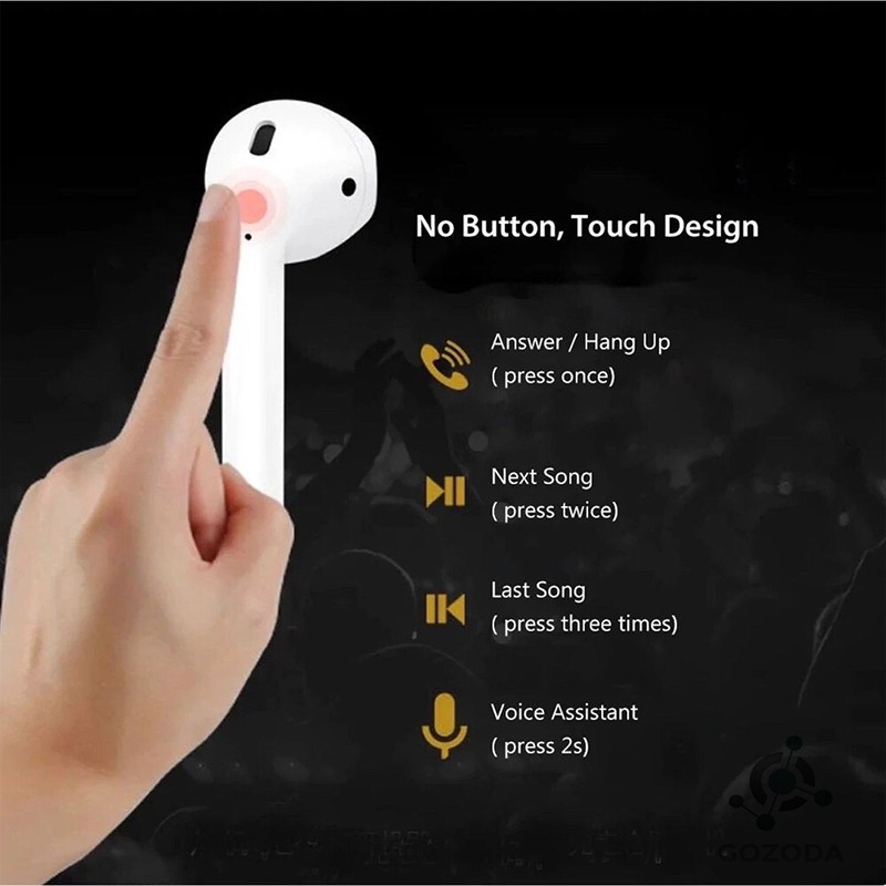 Airpods i12s V5.0 Phiên Bản Mới Nhất kết nối BLUETOOTH Cao Cấp