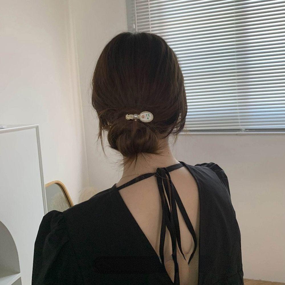 Kẹp Tóc Mỏ Vịt VANES1 Phong Cách Baroque