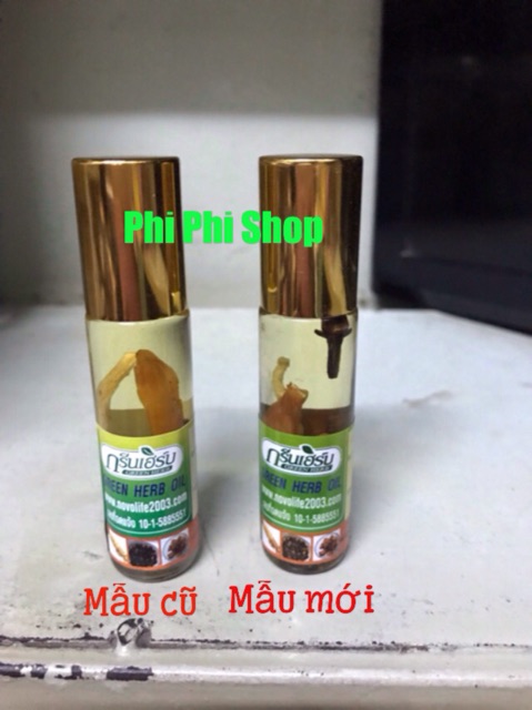 1 lốc (12 chai) dầu nhân sâm thảo dược Thái Lan 8ml- Dầu lăn thảo dược thái lan - Combo 12 chai dầu sâm thảo dược