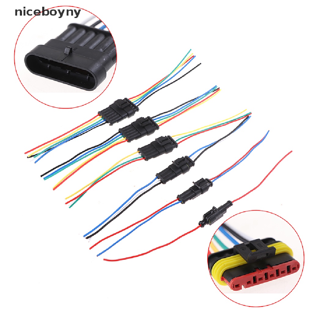 Phích Cắm Điện Đầu Đực / Cái Chống Nước 1 / 2 / 3 / 4 / 5 / 6Pin