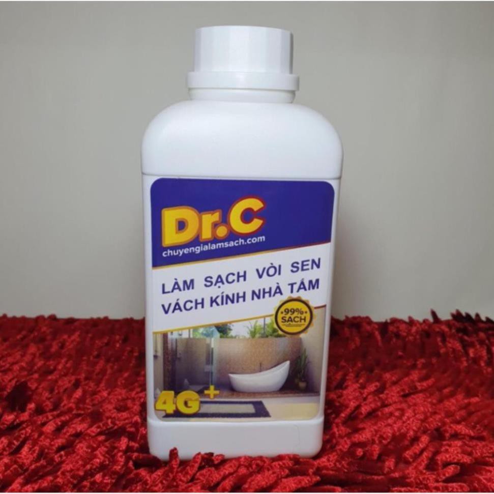 [FLASH SALE] TẨY CẶN CAXI BỒN TẮM, BỒN RỬA MẶT, VÁCH KÍNH DR.C  - 300ML, Vệ Sinh Bề Mặt Và Các Vết Bẩn Đóng Cặn