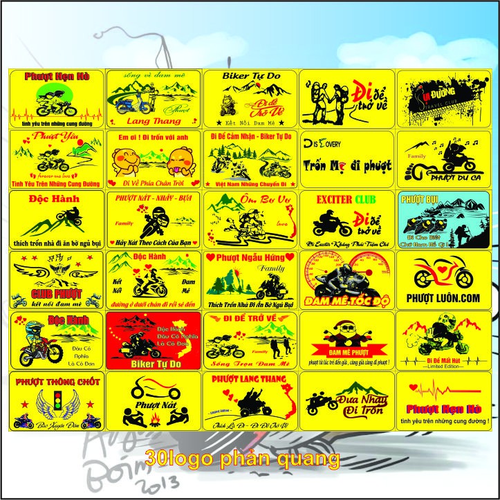 LOGO PHẢN QUANG TEM PHƯỢT PHẢN QUANG SL30