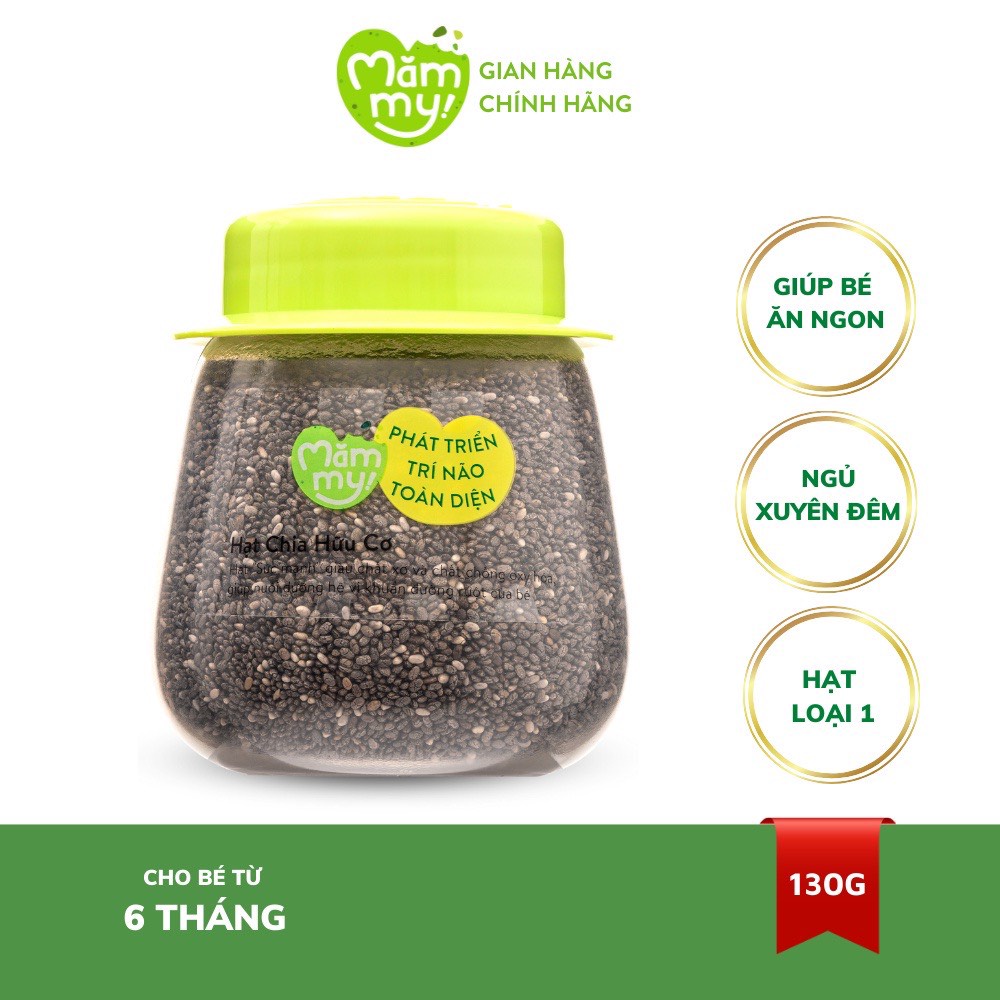 Hạt Chia Mỹ Ăn Dặm Hữu Cơ Chất Lượng - Hàng Bảo Hành Date Mới - Mămmy