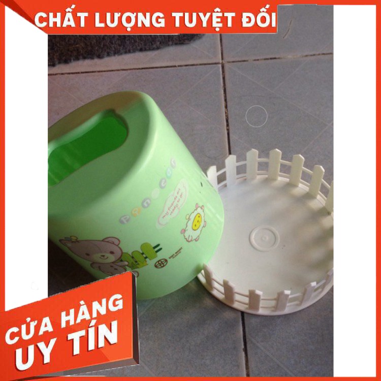 Ống Rào Đựng Giấy Ăn Hình Tròn In Hình Đẹp - Hộp đựng giấy ăn mây hình vuông