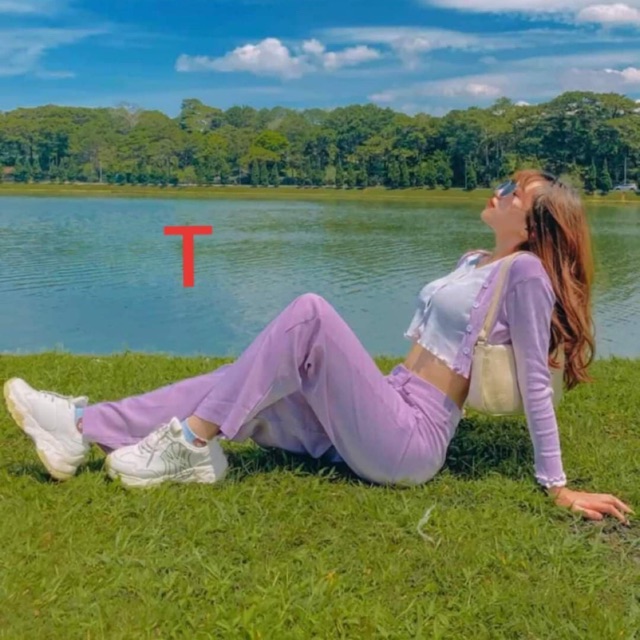 Quần culottes tím chất đũi TTP889