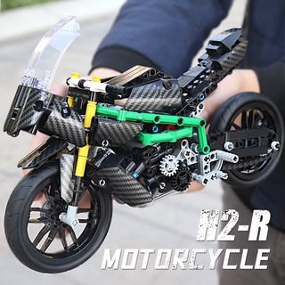 Đồ chơi Lắp ráp Mô hình xe máy Mould King 23002 Car Toys The MOC-32005 H2R Motorcycle
