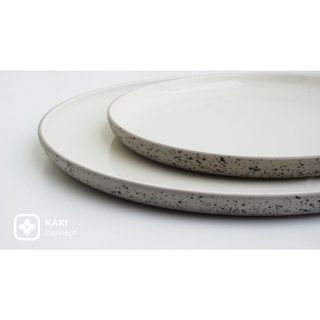Đĩa sứ tráng men cao cấp - Bát đĩa KAKI Concept