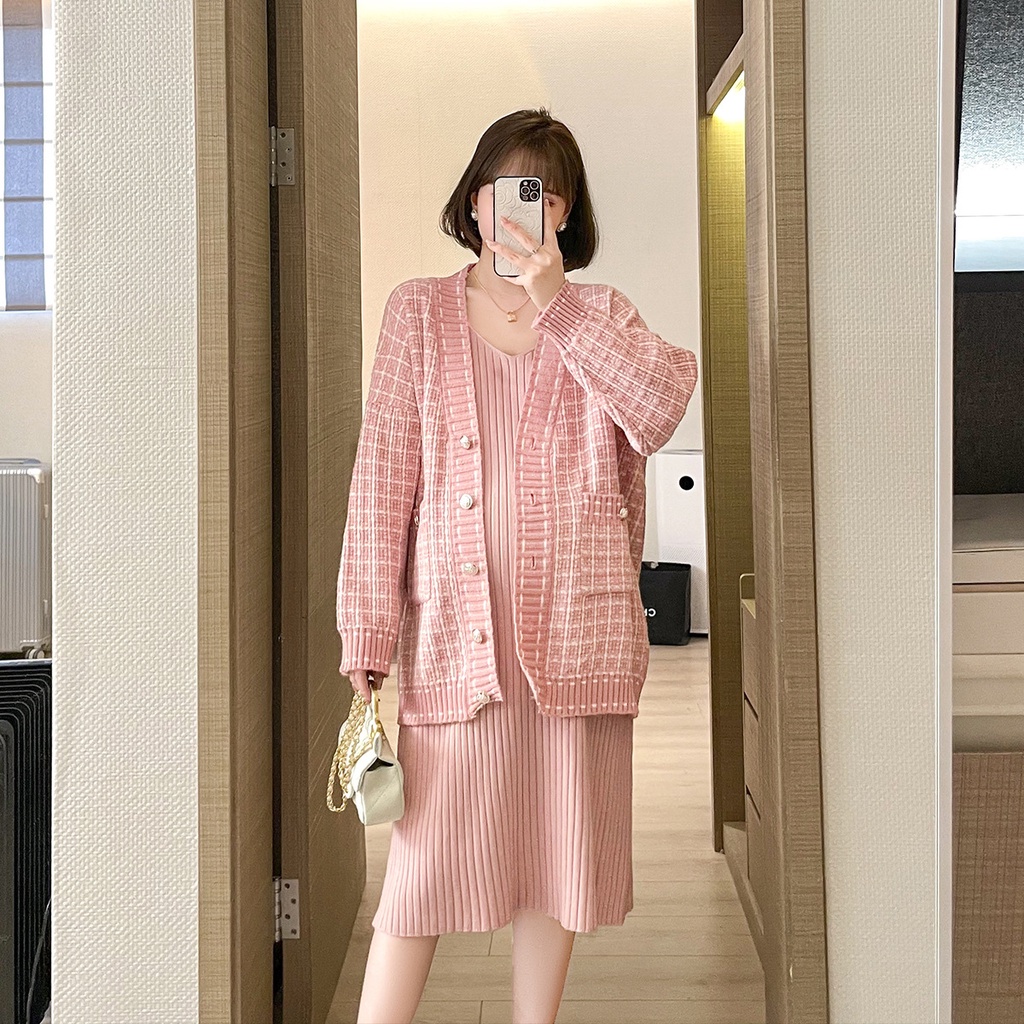 SET ÁO VÁY LEN BẦU A2657