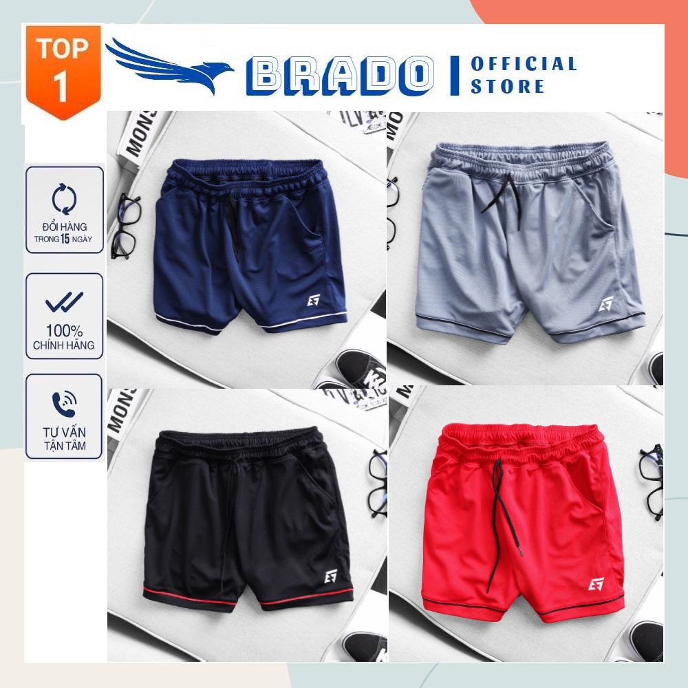 Quần đùi nam tập gym, chơi thể thao form Slimfit chất vải co giãn, thoáng mát