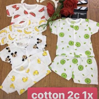 Combo 5 bộ cộc tay hoa quả cho bé