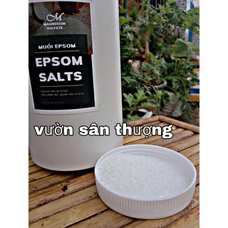 100gr Muối Epsom (Magie sunfat) Dùng Bổ Sung Mg, S Trong Đất, Xanh Lá, Giúp Cây Xanh Tốt