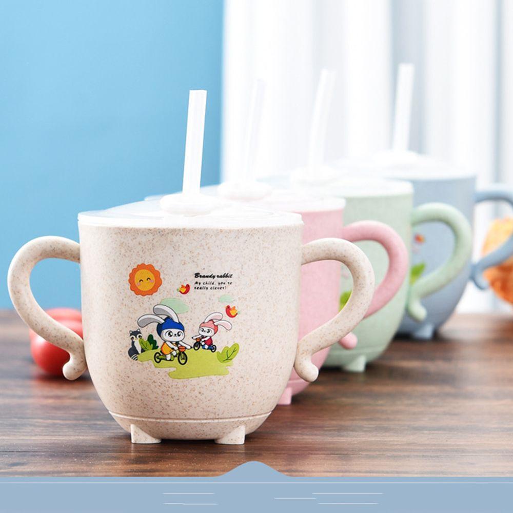 Bình Uống Nước Chống Rơi Có Ống Hút Tiện Dụng Cho Bé