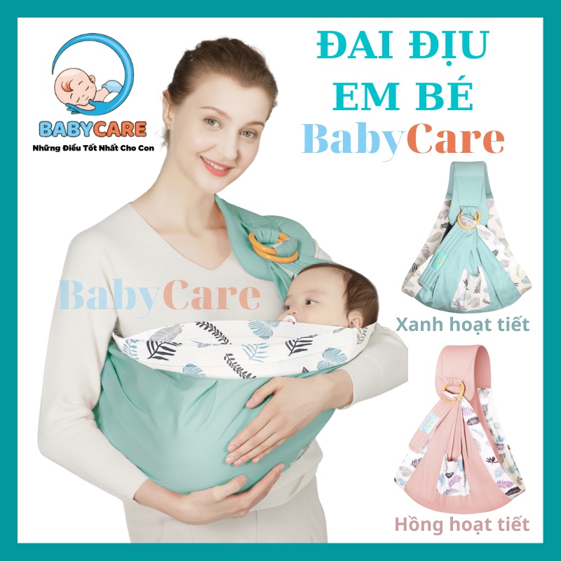 Địu Em Bé Sơ Sinh BABYCARE - Đai Địu Trẻ Sơ Sinh - Ru Bé Ngủ một giấc dài không lo mỏi tay