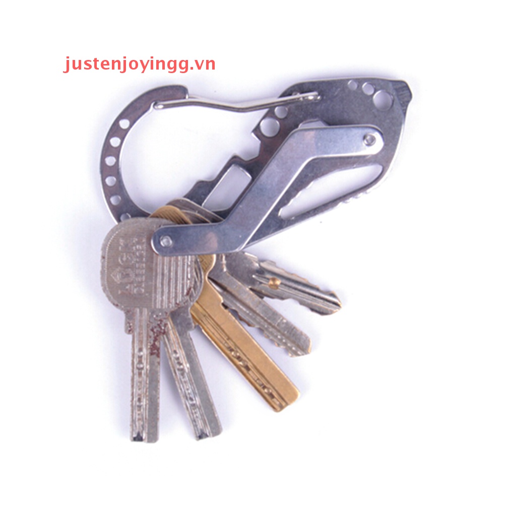 Móc Khóa Bằng Thép Không Gỉ Đa Năng Edc