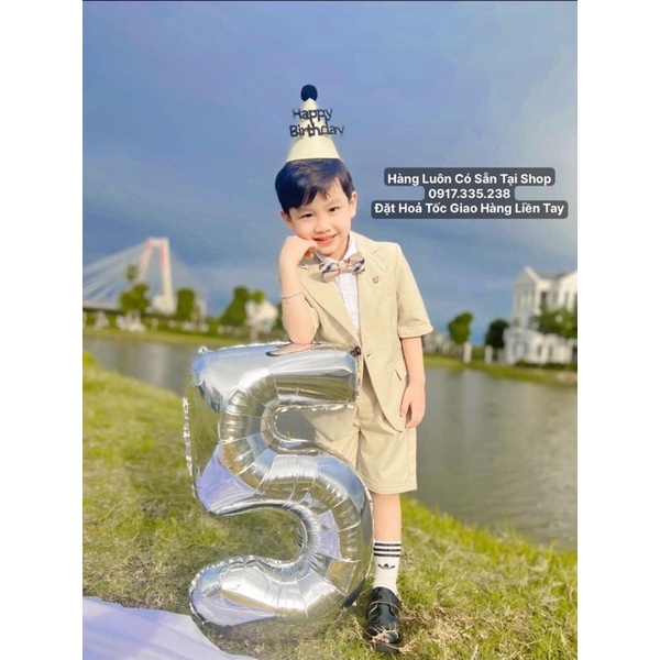 Bóng số size to 70cm trang trí sinh nhật siêu Sang