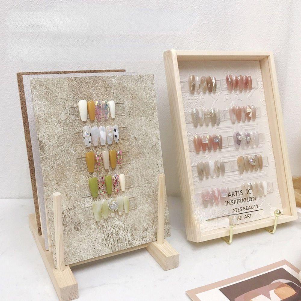 Bảng acrylic Trong Suốt Dùng Để Trưng Bày Móng Tay Giả Trong Suốt