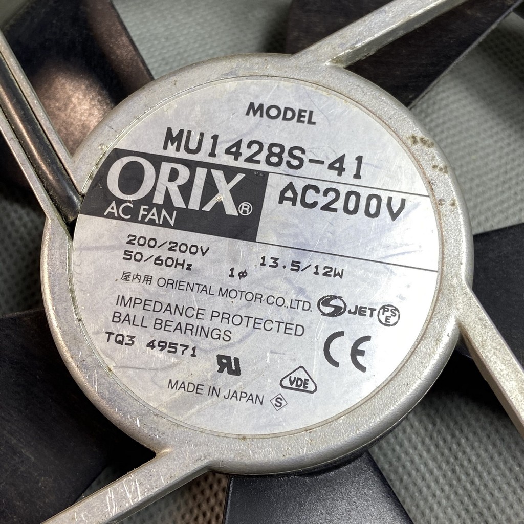 Quạt tản nhiệt 14 cm, ORIX AC200V 12W   khung nhôm hợp kim. MU1428S-41