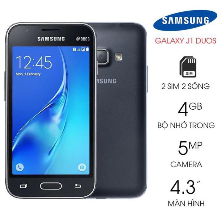 Điện Thoại Cảm Ứng Samsung Galaxy J1 2 SIM WiFi 3G Xem Youtube Thỏa Thích