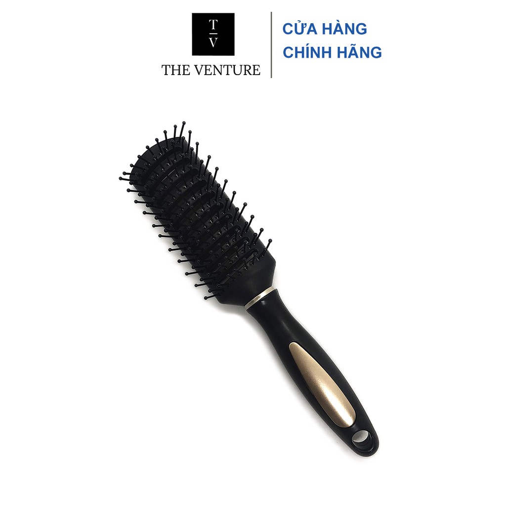 Lược bán nguyệt Gold Skeleton Brush tạo kiểu tóc , uốn tóc cao cấp .